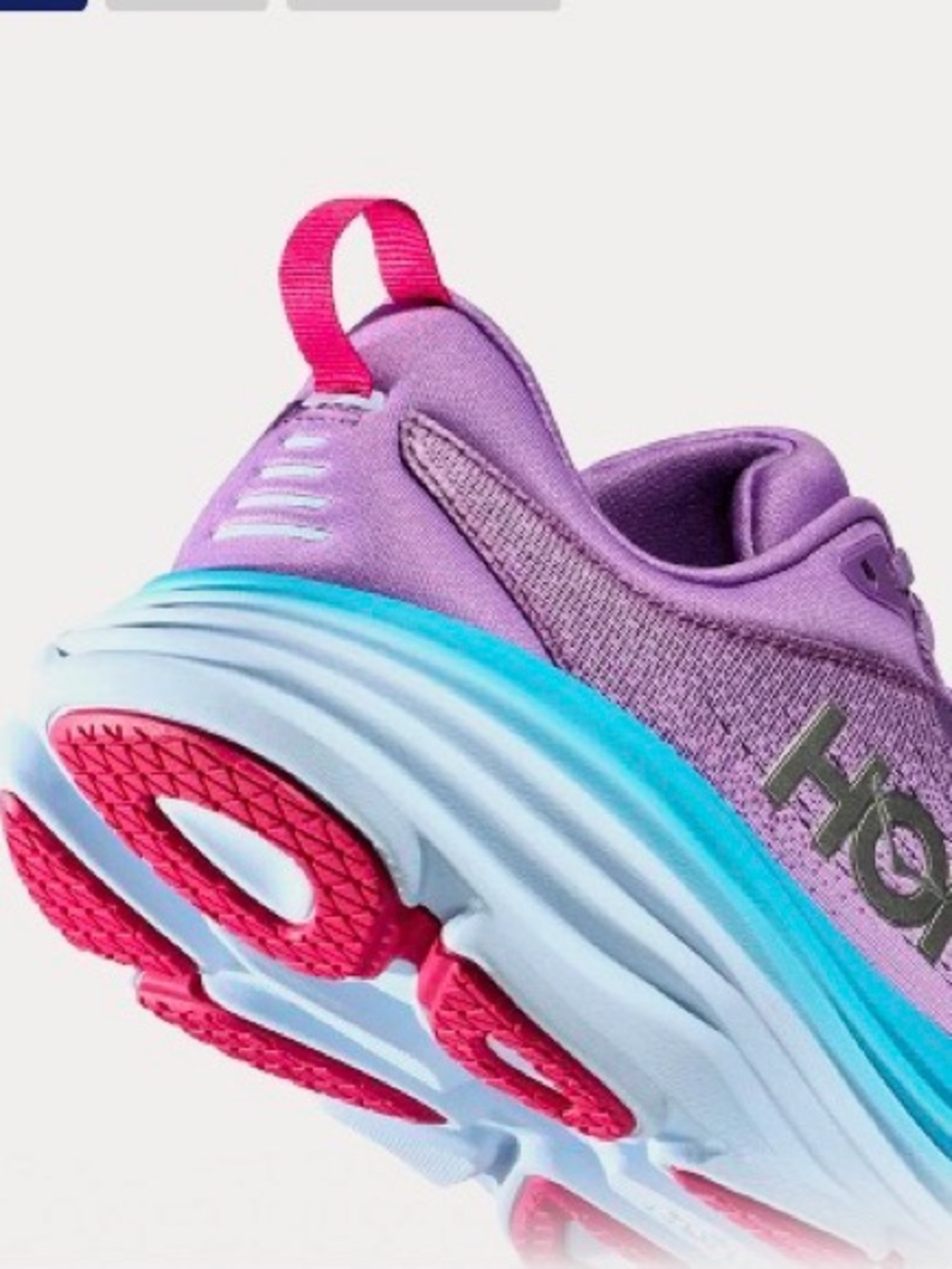 Hoka WOMEN'S BONDI 8 CHALK VIOLET/PASTEL LILAC Sz 11B - Picture 2 of 10